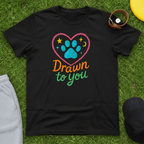 Drawn to You Paw Heart Tee