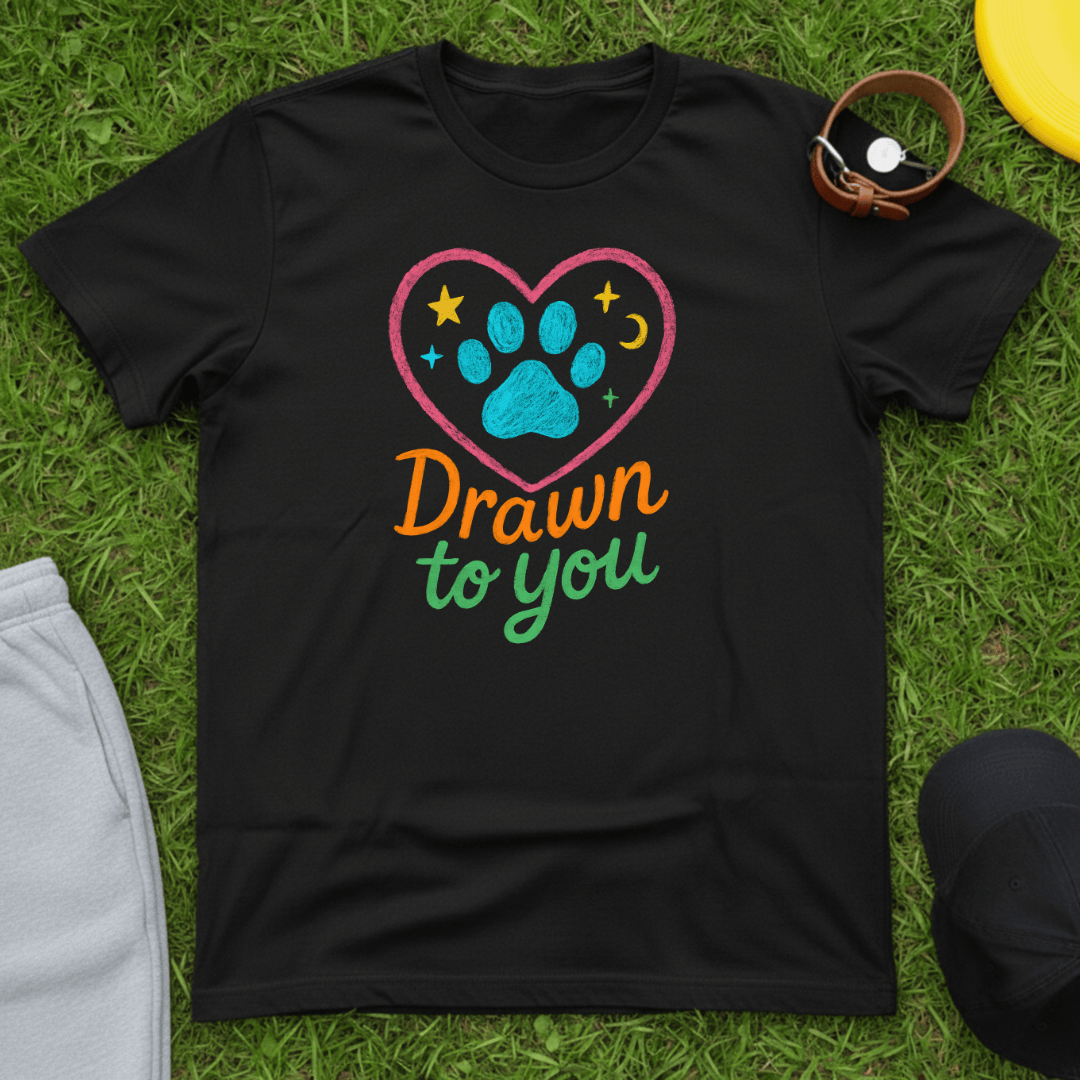 Drawn to You Paw Heart Tee