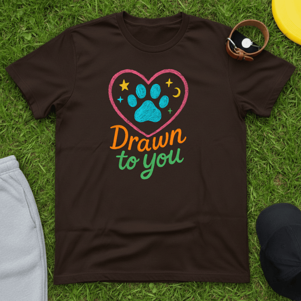 Drawn to You Paw Heart Tee