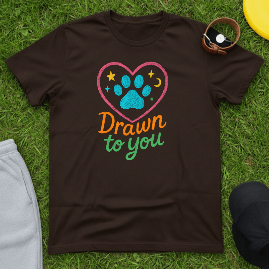 Drawn to You Paw Heart Tee