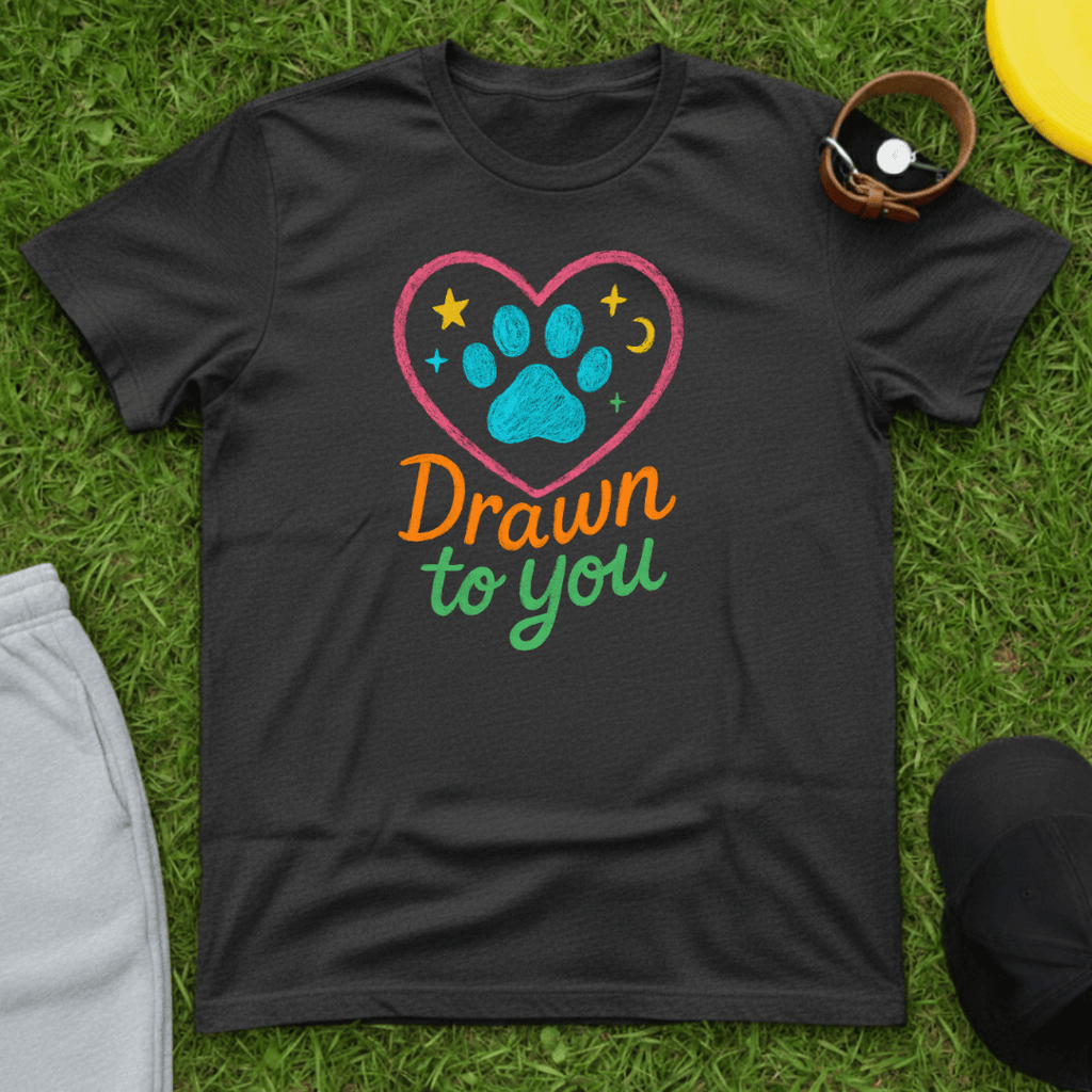 Drawn to You Paw Heart Tee