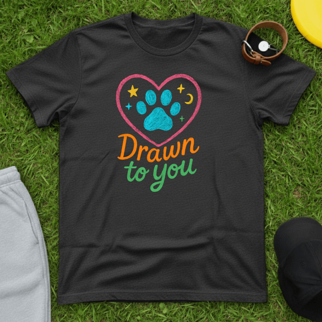 Drawn to You Paw Heart Tee