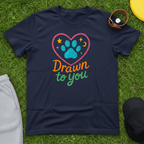 Drawn to You Paw Heart Tee