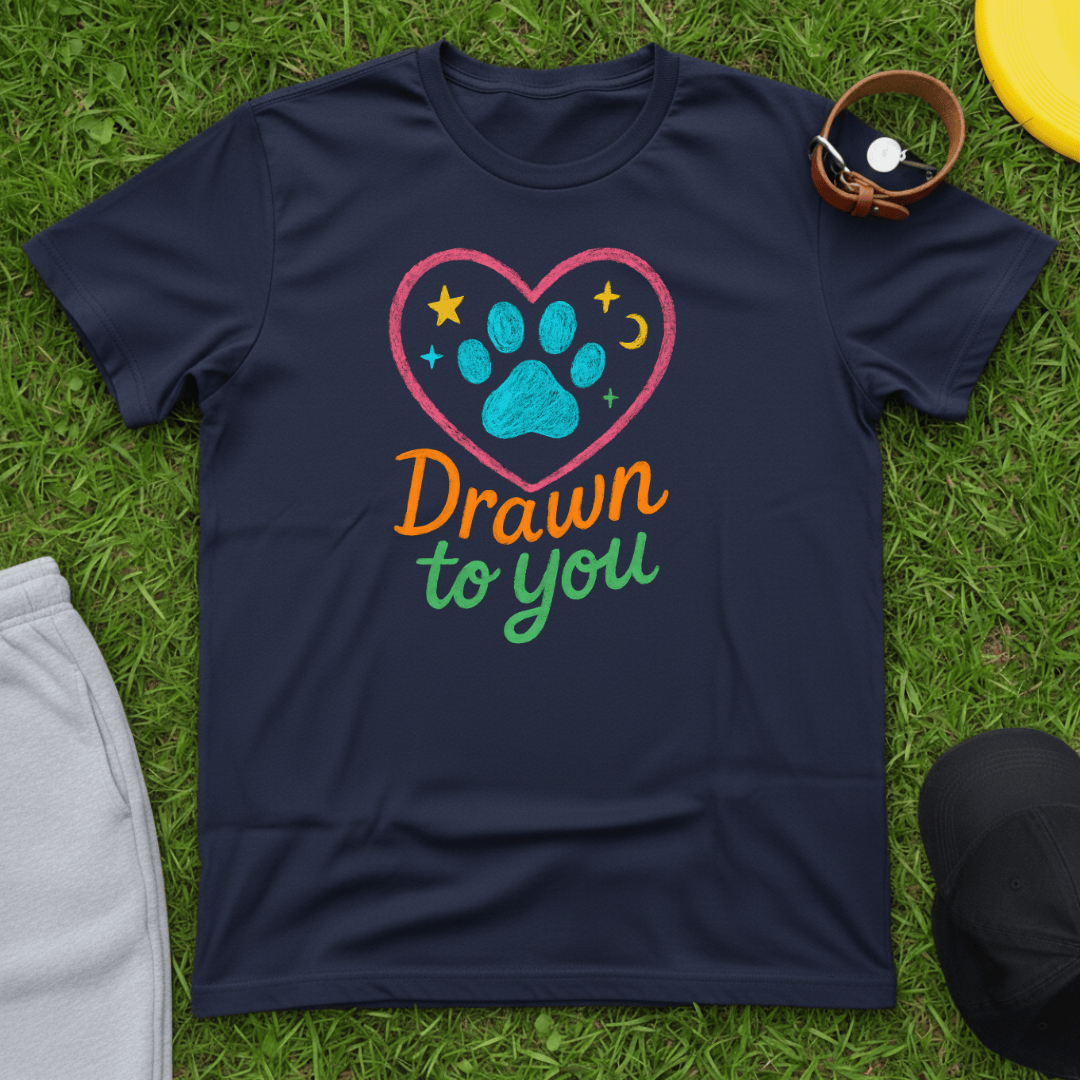 Drawn to You Paw Heart Tee