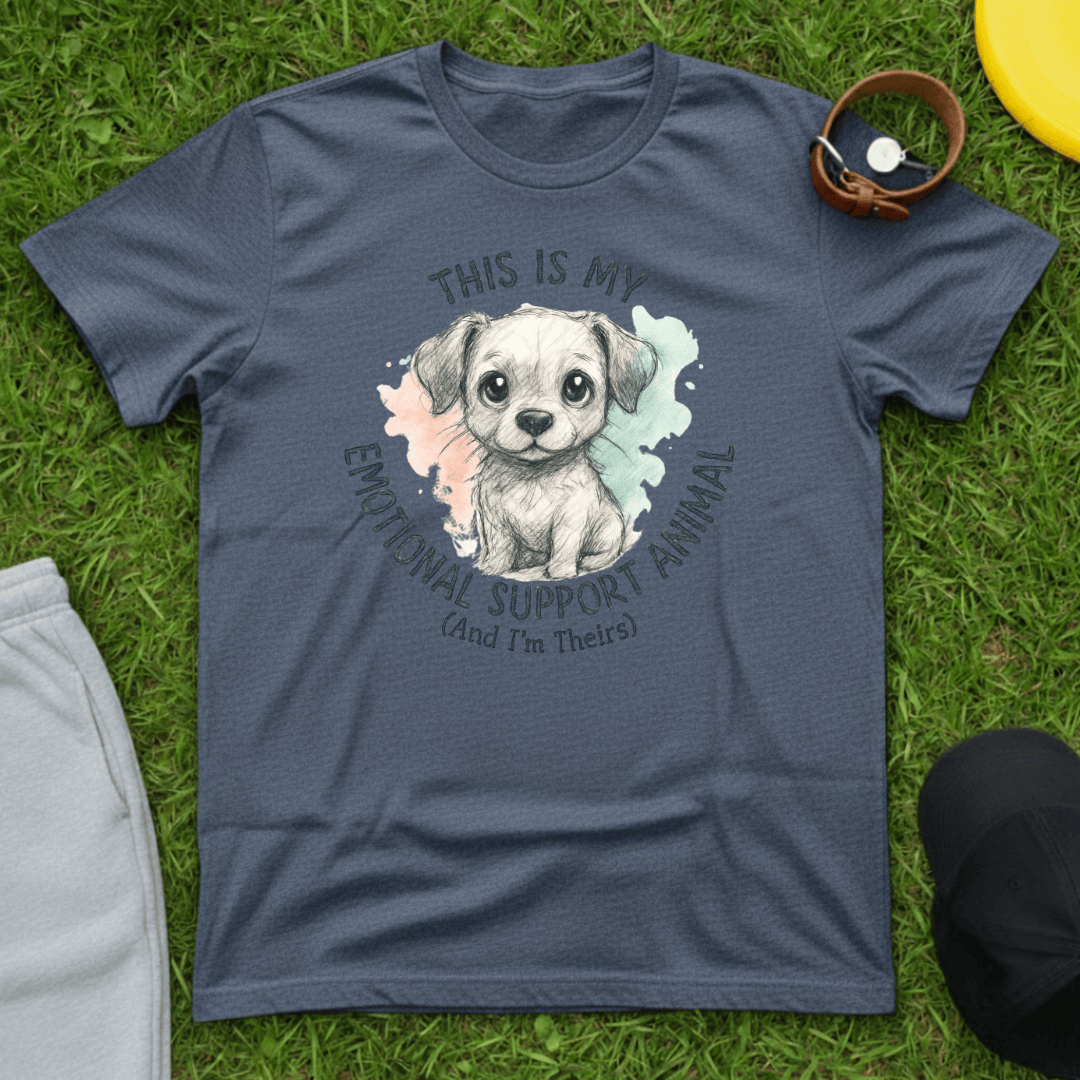Emotional Support Dog Sketch Tee