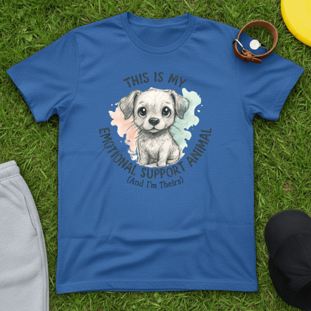 Emotional Support Dog Sketch Tee