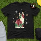 Festive Reindeer Cat Tee