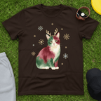 Festive Reindeer Cat Tee
