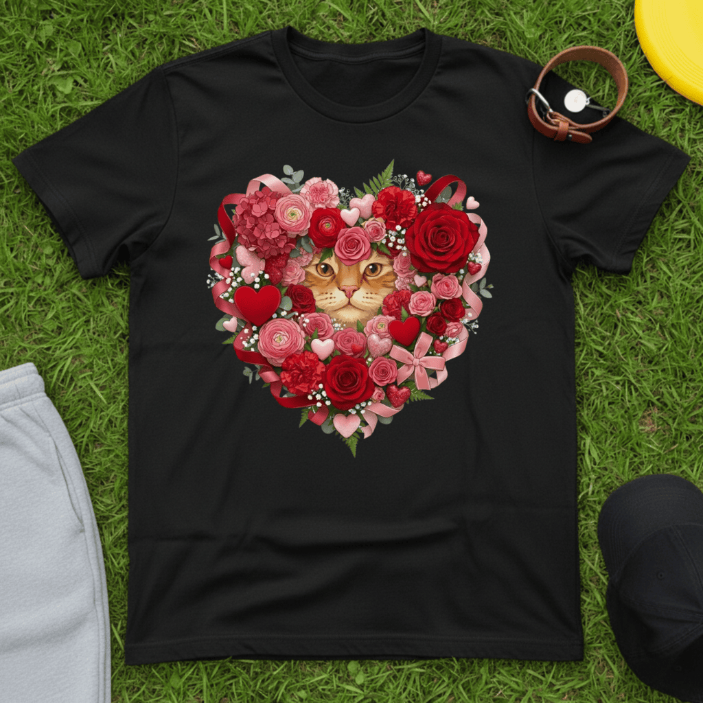 Floral Cat Love Tee