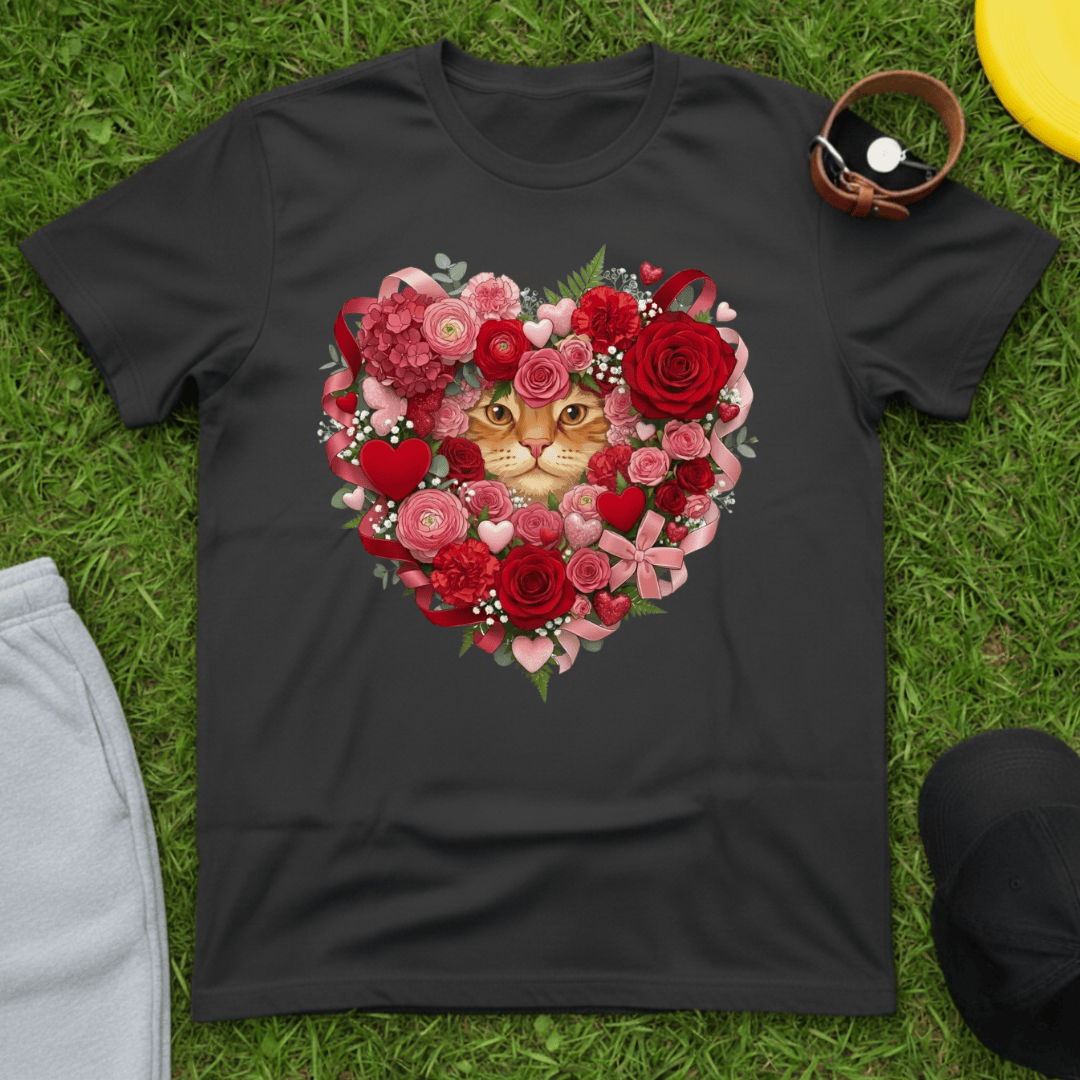 Floral Cat Love Tee
