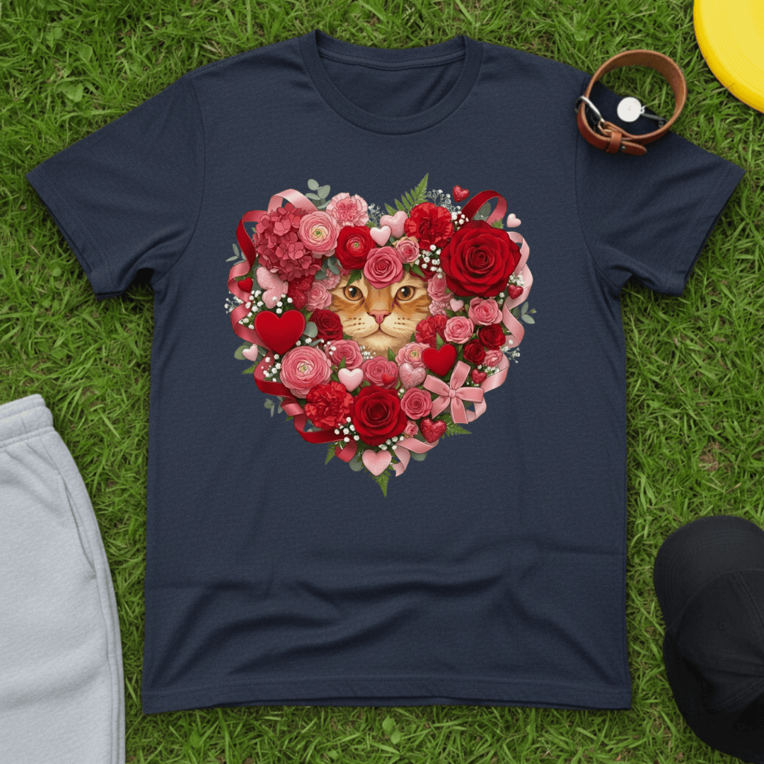 Floral Cat Love Tee