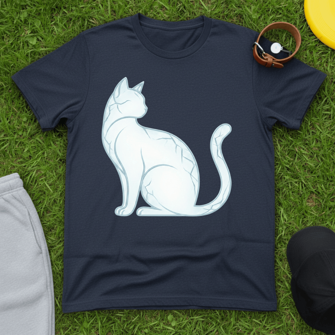 Frosted Cat Silhouette Tee