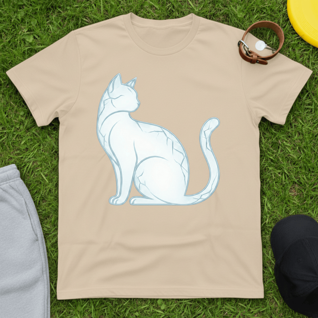 Frosted Cat Silhouette Tee