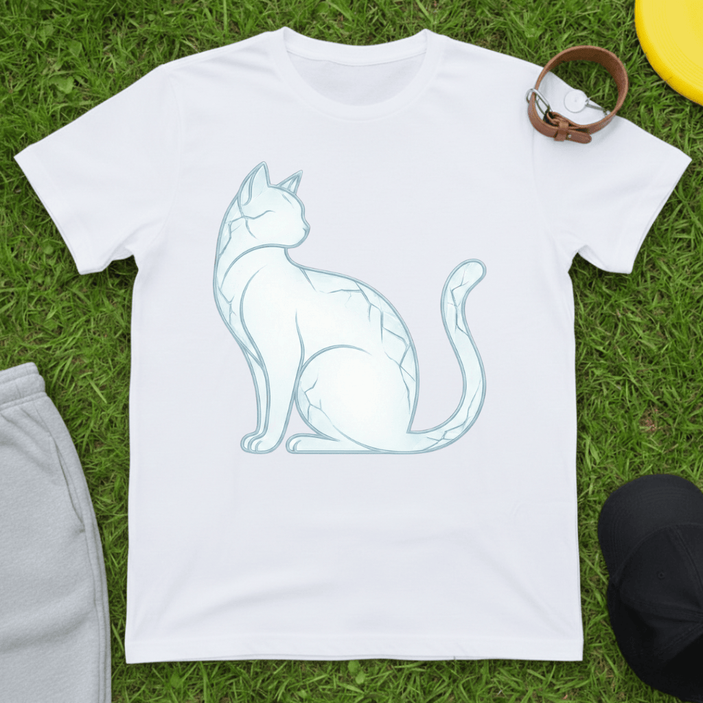 Frosted Cat Silhouette Tee