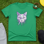 Geometric Cat Crystal Tee