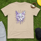 Geometric Cat Crystal Tee