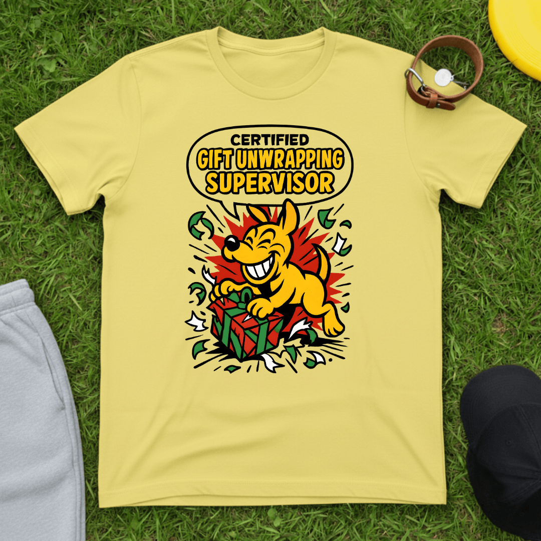 Happy Unwrapping Pup Tee