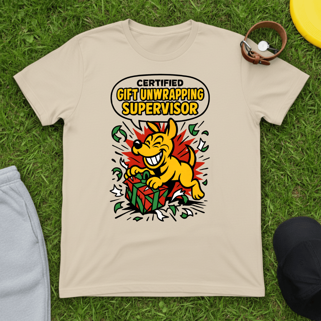 Happy Unwrapping Pup Tee