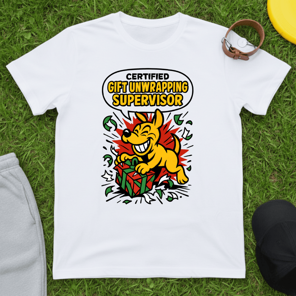Happy Unwrapping Pup Tee