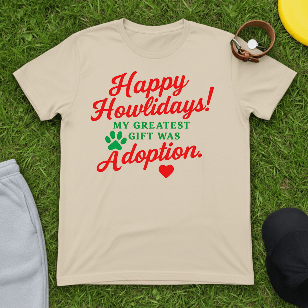 Howlidays Adoption Gift Tee