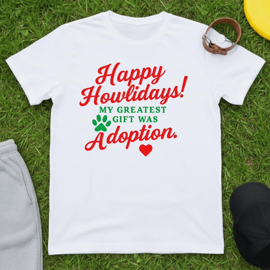 Howlidays Adoption Gift Tee