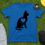 Minimalist Cat Heart Tee