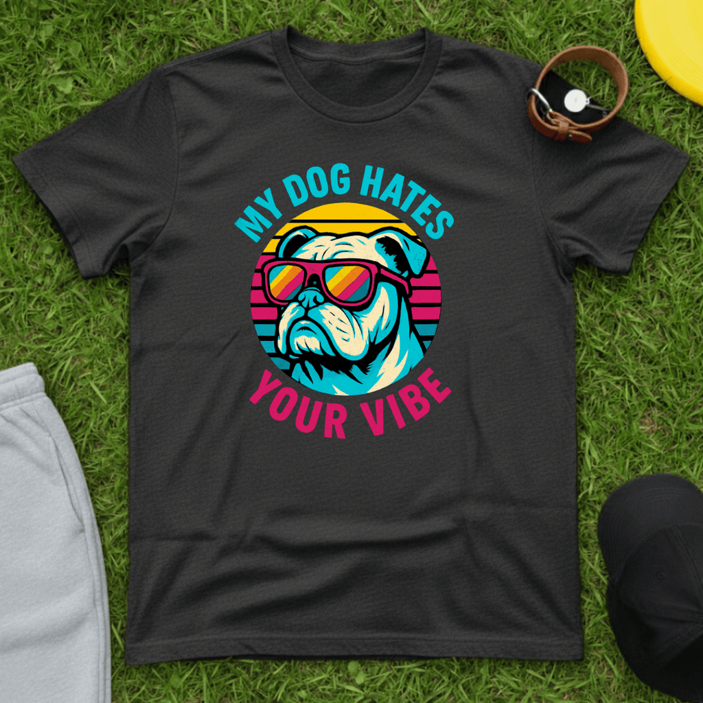 My Dog Hates Your Vibe (Bulldog) Tee