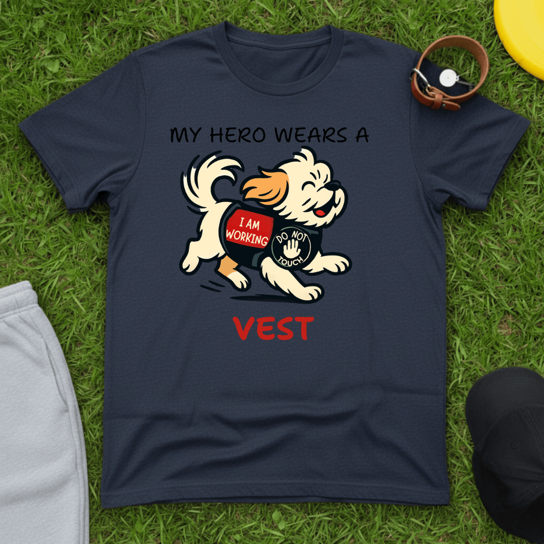 My Hero Wears a Vest Tee