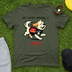 My Hero Wears a Vest Tee