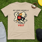My Hero Wears a Vest Tee