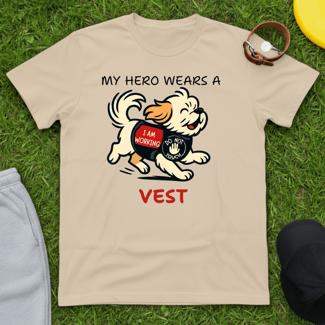 My Hero Wears a Vest Tee