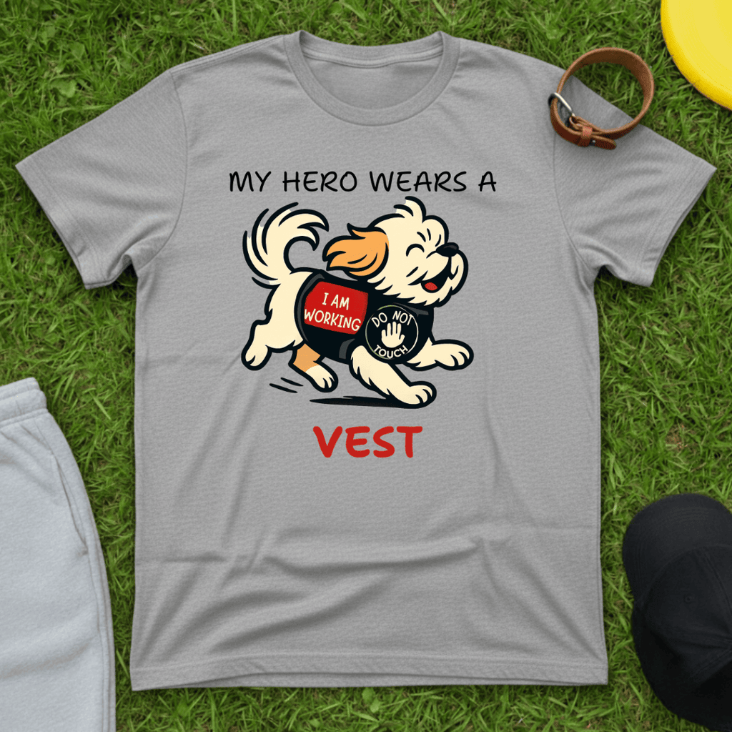 My Hero Wears a Vest Tee