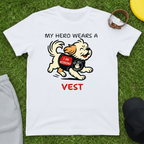 My Hero Wears a Vest Tee