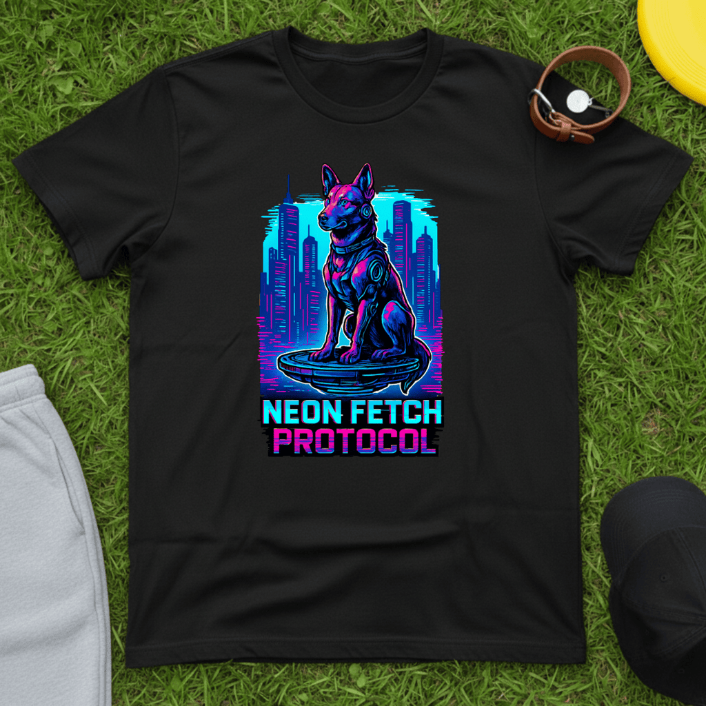 Neon Fetch Protocol Tee