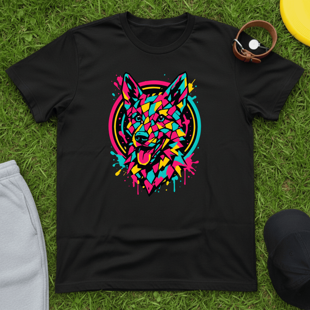 Neon Splatter Pup Tee