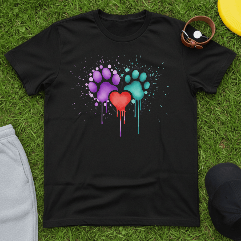 Pawprints & Heart Tee
