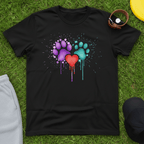 Pawprints & Heart Tee