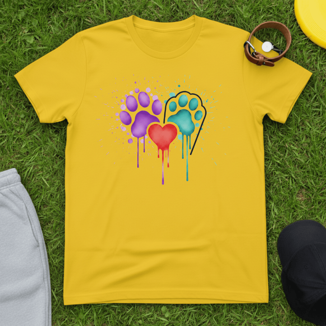 Pawprints & Heart Tee