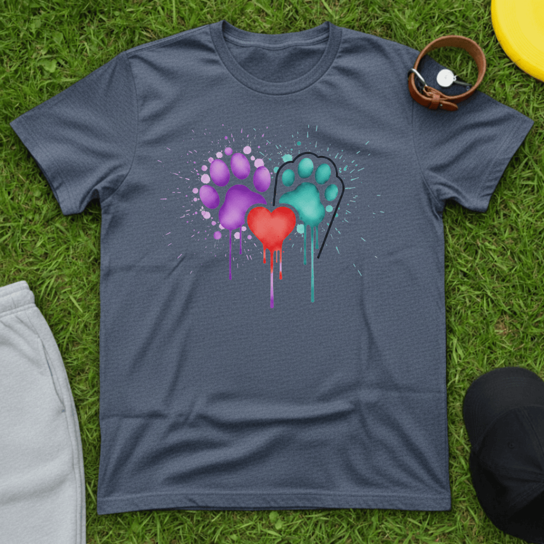 Pawprints & Heart Tee