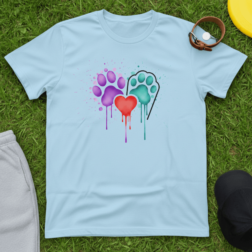 Pawprints & Heart Tee