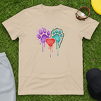 Pawprints & Heart Tee