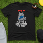 Player 2 Cat Gamer Tee