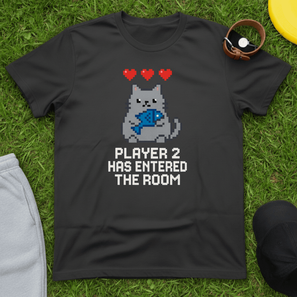 Player 2 Cat Gamer Tee