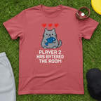 Player 2 Cat Gamer Tee