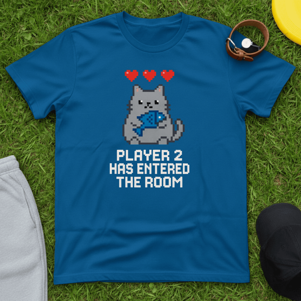 Player 2 Cat Gamer Tee