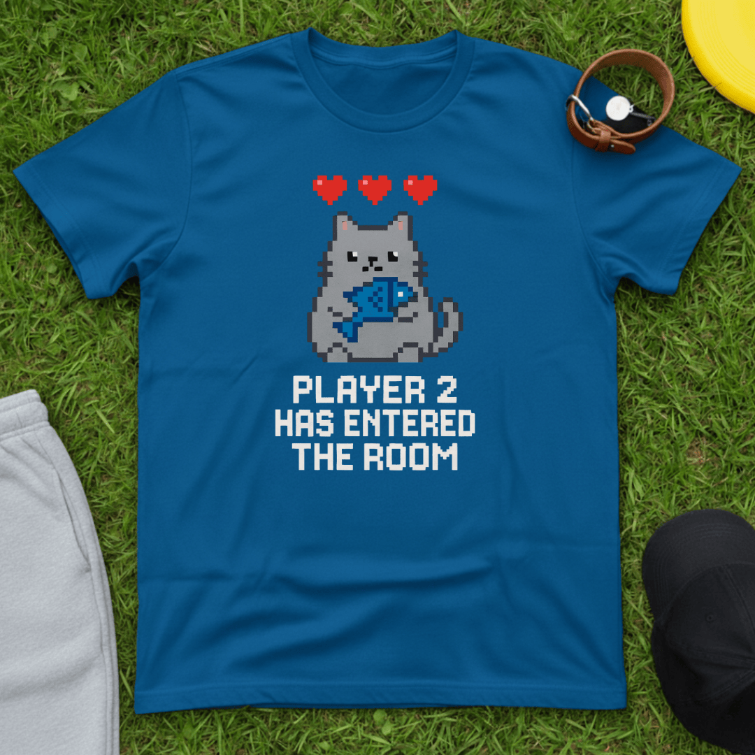 Player 2 Cat Gamer Tee