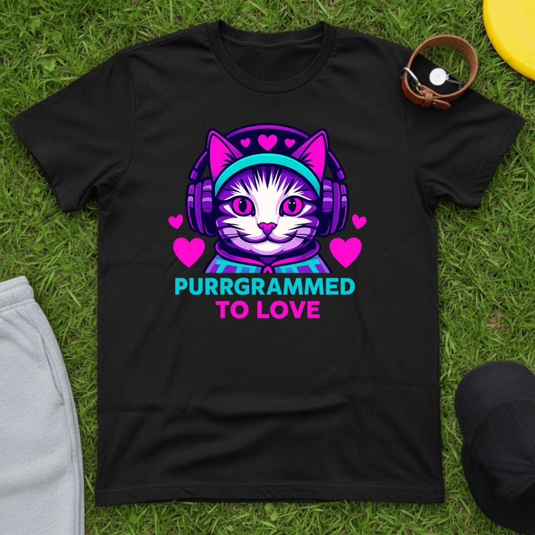 Purrgrammed to Love Tee