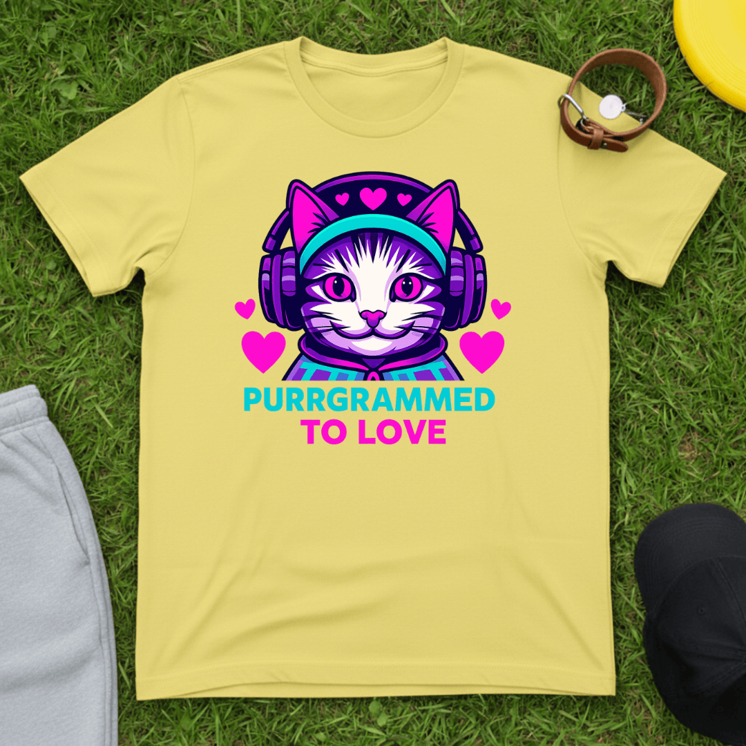 Purrgrammed to Love Tee