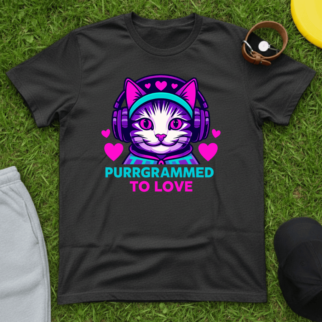 Purrgrammed to Love Tee
