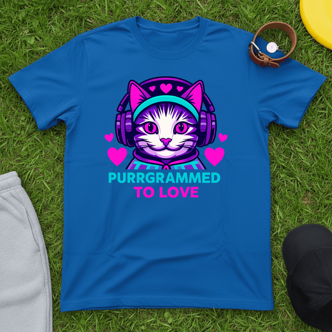 Purrgrammed to Love Tee